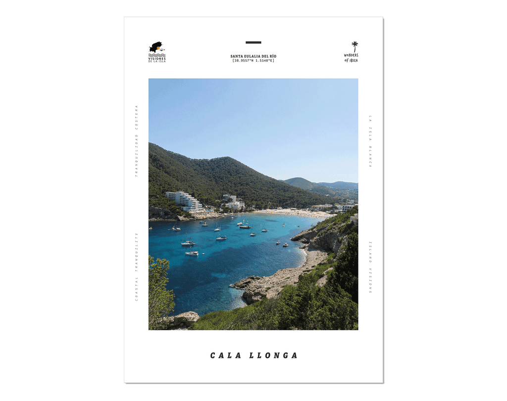 Photo print of Cala Llonga beach, Ibiza.