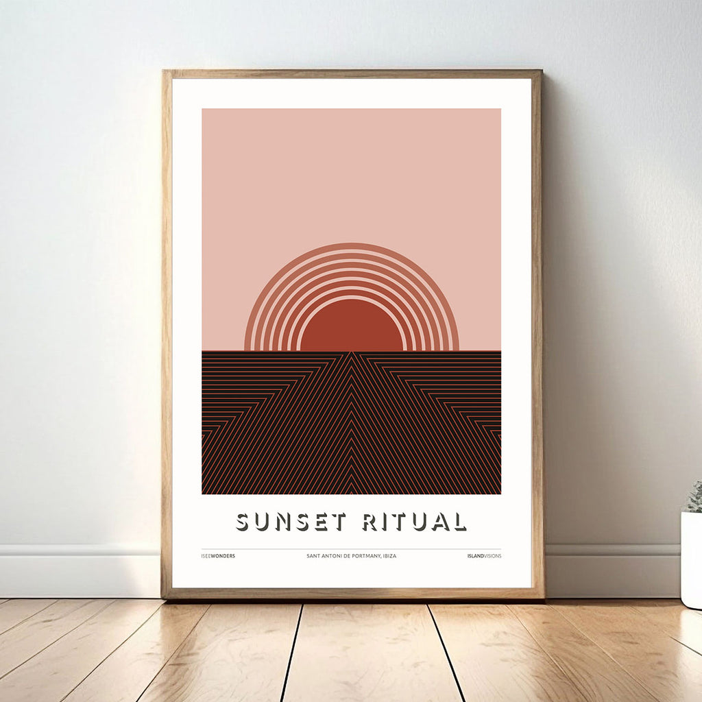 Sunset Ritual - Ibiza Art Print