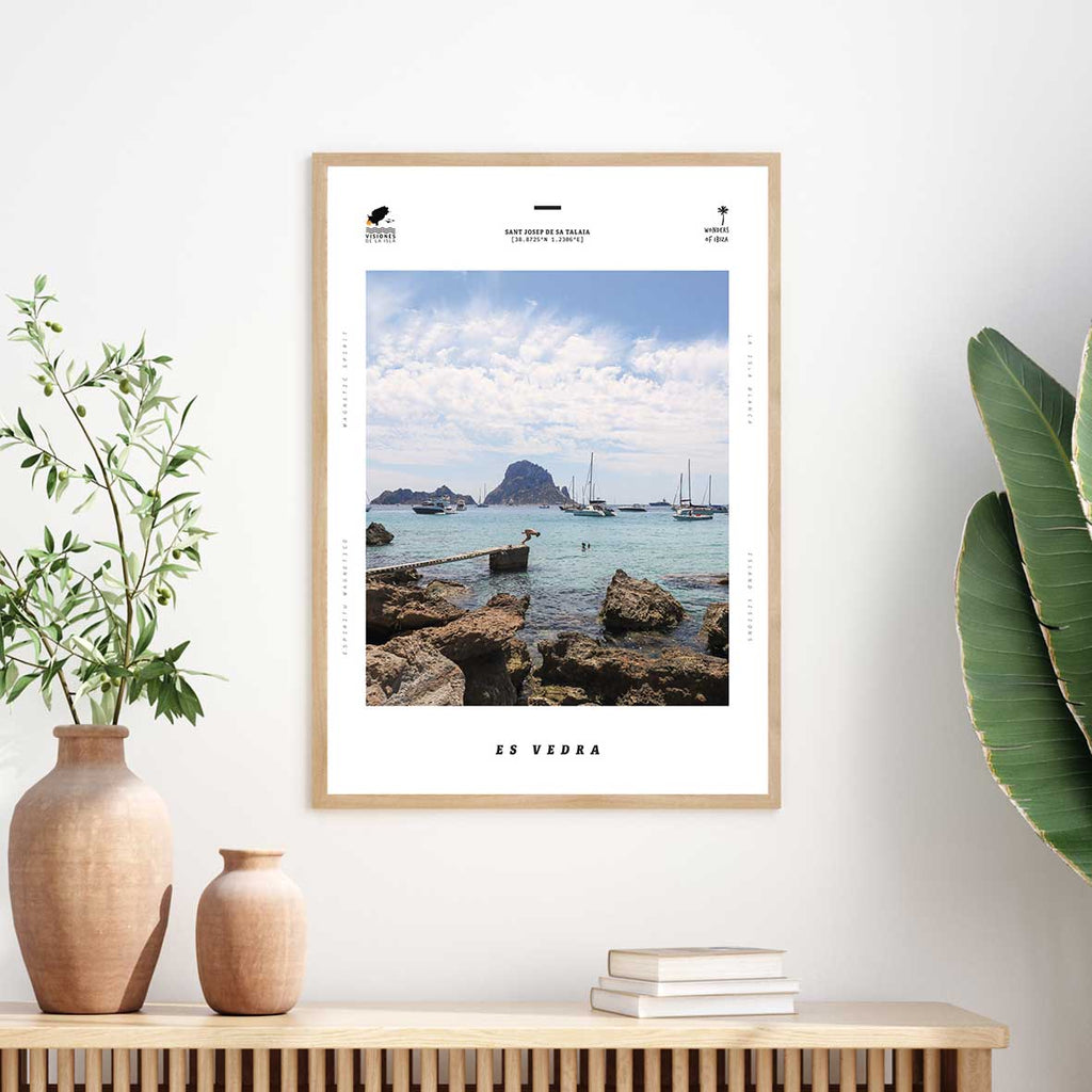 Framed photo print of Es Vedra, Ibiza
