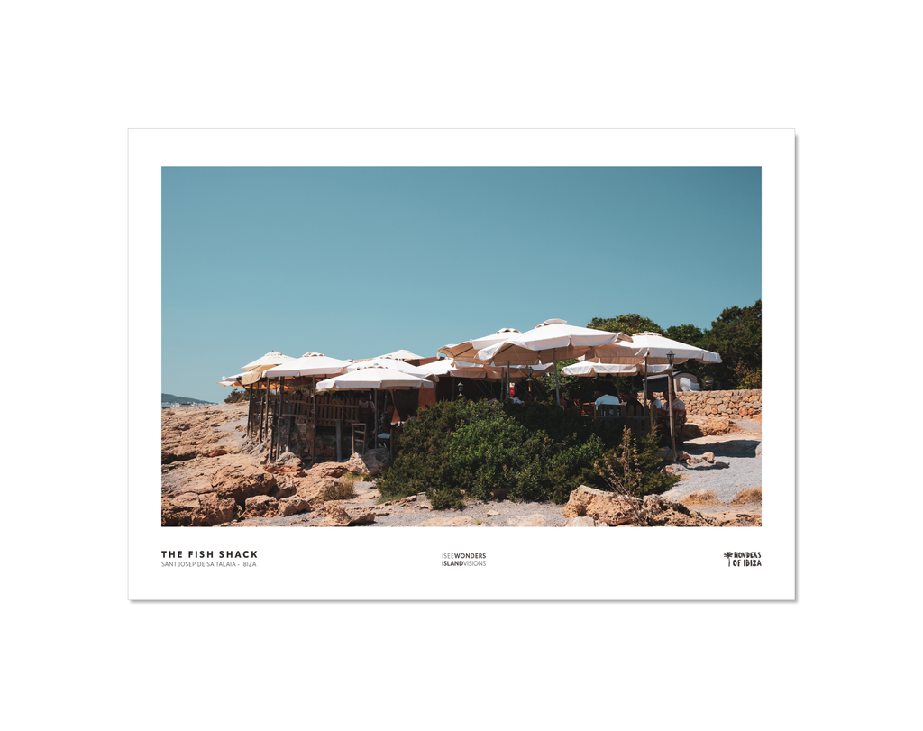 Photographic print of The Fish Shack restaurant, Ibiza.